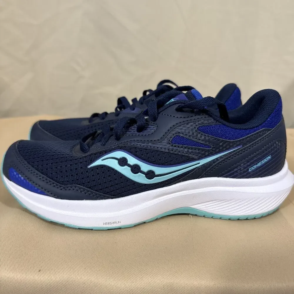 Saucony Cohesion 16 Athletic Running Sneakers Women's Blue Lace Up Shoes - 8.5